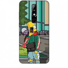 Ốp Lưng Dẻo Hình Bart Simpson Cho Điện Thoại NOKIA 5.1 Plus