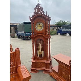 Mua Đồng hồ cây tứ trụ gỗ hương đá cao 2m30