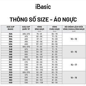 Áo ngực ren có gọng mút dày demi cài trước iBasic VA149