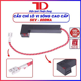 Cầu chì cao áp lò vi sóng, điện áp cao 5KV, dòng điện 800MA, hộp đen, hàng chính hãng Điện Lạnh Thuận Dung