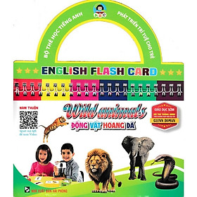 Bộ Thẻ Học Tiếng Anh - Phát Triển Trí Tuệ Cho Trẻ - Động Vật Hoang Dã - Hồng Ân - An An