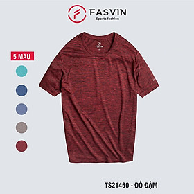  Áo thun thể thao nam Fasvin TS21460.HN chất vải poly mềm mại co giãn tốt