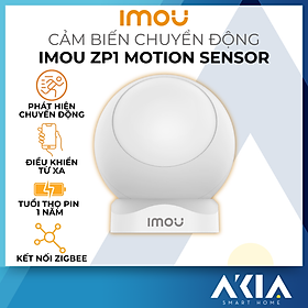 Cảm biến chuyển động Imou Motion Sensor ZP1 - Phát hiện chuyển động con người, Tạo tự động bật tắt đèn hoặc báo động, kết nối app Imou - Hàng chính hãng