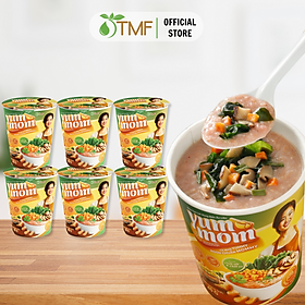 6 ly cháo gạo lứt rong biển yến mạch ăn liền Yum Mom 45g TÂM MINH FOODS cho bé ăn dặm