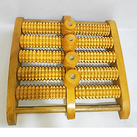  Massage chân CAO CẤP Bàn lăn chân gỗ tự nhiên 5 hàng - 4 núm bấm huyệt thư giãn hiệu quả