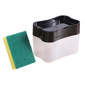 Soap Dispenser and Sponge Holder Premium 2 in 1 Dish Washing Soap Dispensers