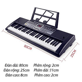 Mua Đàn Piano Điện Keyboard - Đàn Organ Gồm 61 Phím Led Phát Sáng Kèm Phụ Kiện VT161