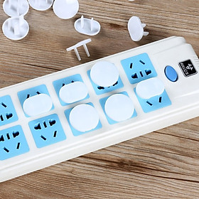 Set 20 Nút Bịt Ổ Điện Bảo Vệ An Toàn Cho Bé Loại 3 Chân Trắng