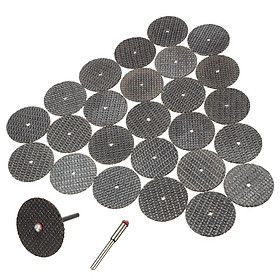 Mua 50 đĩa cắt dây gai 32mm kèm 2 trục gắn 3ly và 2 trục 2ly - dĩa đá cắt kim loại mini dùng cho tất cả các lại máy mài khắc trên thị trường