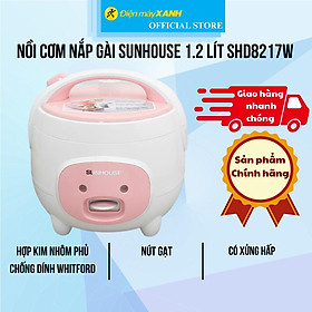 Mua Nồi cơm nắp gài Sunhouse 1.2 lít SHD8217W Hàng Chính Hãng