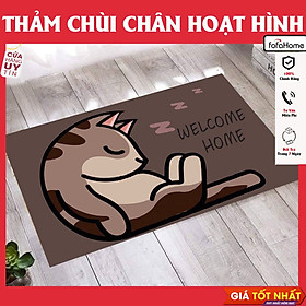 Mua Thảm Lau Chân Thảm Chùi Chân Nhà Bếp Nhà Tắm Chống Trơn Trượt Thấm Nước In Hình 3D Kích Thước 40x60cm Giao Ngẫu Nhiên