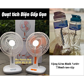 Mua Quạt Tích Điện Mini Gấp Gọn Tích Hợp 3 Tính Năng Vượt Trội :Làm Mát/Đèn Chiếu Sáng/ổ sạc Điện thoại Sử Dụng Liên tục lên tới 5H Đồng Hồ
