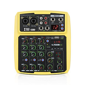 XTUGA BV 4/6 kênh MP3 với tần số ghi âm, bluetooth function, USB máy interface và hiệu ứng 16 preset DSP cho nhà âm nhạc sản xuất, sống streaming,K song cover và so on.