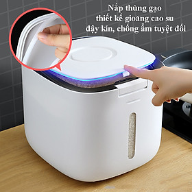 Mua   Bảo hành 12 tháng  Thùng đựng gạo ECOCO 10KG đựng gạo ngũ cốc siêu tiện dụng