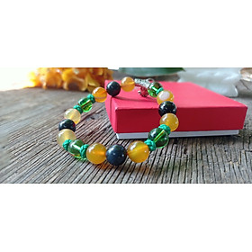 Vòng đeo tay Phong Thủy Hỗ Trợ sức khỏe, Chất liệu đá HEMATITE tự nhiên, Kèm bản PHOTOCOPY giấy kiểm định, Kèm TÚI NHUNG