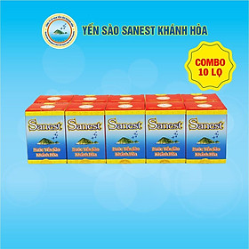 [Combo 10 lọ] Nước Yến sào Khánh Hòa Sanest đóng lọ 70ml