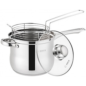 Mua Quánh inox chiên ngâp dầu  kèm giỏ inox Arber AN-04VH Hàng chính hãng