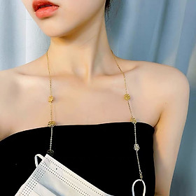 Dây đeo gọng kính hoa hồng chống trơn trượt chống rơi vỡ/ dây đeo khẩu trang thời trang