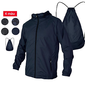 Hình ảnh ÁO KHOÁC DÙ NAM HAHAMAN 2 TRONG 1 CHUYỂN ĐỔI THÀNH BALO SIÊU NHẸ AKD02
