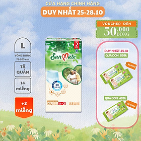 Tã quần người lớn SunMate siêu khô thoáng mới size M8/L7/L14 - L14+2