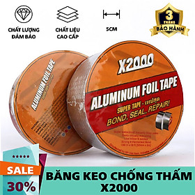 Băng keo chống thấm x2000 Nhật Bản chống thấm dột, dán tường, dán mái tôn, dán ống nước