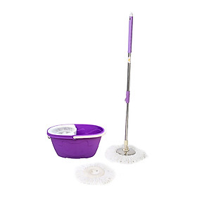 Mua Bộ cây lau nhà Ánh Dương AD 2220 (Lồng nhựa  mâm inox  2 bông) - Màu ngẫu nhiên