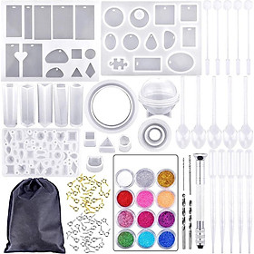 Khuôn Silicone Làm Trang Sức Kim Cương DIY (83 Cái )