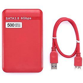 500GB USB 3.0 SATA External Hard Disk Drive HDD 6 Gbps for Laptop/Mac PC US