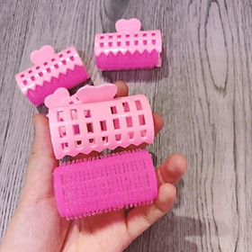 Set 2 Lô cuốn tóc tự dính có kẹp cố định