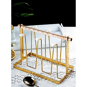 Mua Giá úp ly cốc chữ nhật màu vàng sang trọng