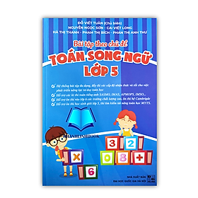 Sách - Bài tập theo chủ đề toán song ngữ lớp 5