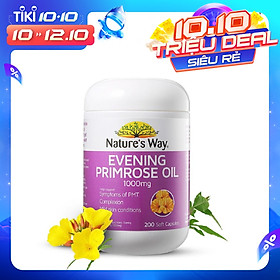 Evening primrose oil 1000mg hỗ trợ da và nội tiết