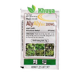 Thuốc trừ cỏ AlyAlyaic 200WG gói 3gr Thay thế cỏ 2,4D