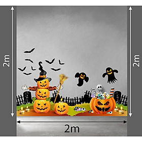Mua DECAL TRANG TRÍ HALLOWEEN 2021 HÀNG RÀO VÀ BÍ NGÔ MA QUÁI