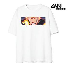 Áo anime Naruto Anime form rộng tay lỡ bigsize, Áo phông unisex Naruto đen trắng