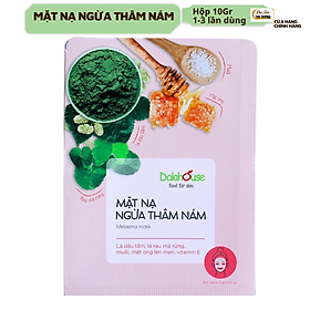 Mặt nạ ngừa thâm nám thảo dược thiên nhiên Dalahouse - Bịch 10gr từ 1 đến 3 lần đắp - Ngừa thâm nám, trắng da tự nhiên, ngăn ngừa tình trạng lão hóa da sớm