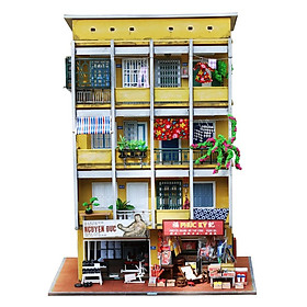 Mô Hình Gỗ 3D Lắp Ráp ROBOTIME DIY Dollhouse Nhà Tí Hon Doras Loft DG   ArtPuzzlevn
