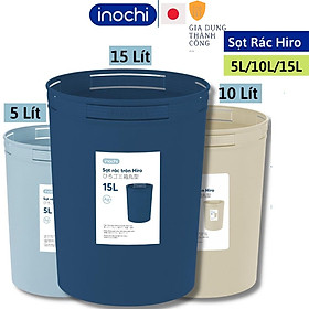 Mua Thùng Rác Nhựa Tròn Inochi 5/10/15 Lít Màu Rất Đẹp Làm Sọt Rác Văn Phòng  Khách Sạn