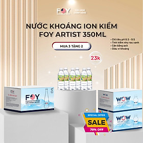Lốc 6 Chai Nước kiềm FOY Artist Series 2024 loại 350ml