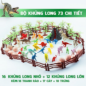 Bộ Mô Hình 73 Chi Tiết Khủng Long Dinosaur Công Viên Jurassic