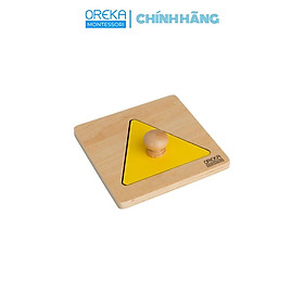 Đồ chơi trẻ em Oreka Montessori Ghép hình đơn: Hình Tam giác - 0140400