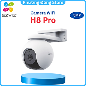 Camera Wifi Ngoài Trời EZVIZ H8 Pro 2K 3K Siêu Nét, Màu Ban Đêm - Hàng chính hãng - 3K - 5MP (Sắc nét) - Chỉ Camera