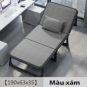 { tặng Gối} Giường xếp đa năng 63x193cm nằm ngủ trưa tại văn phòng, Giường gấp gọn kèm đệm