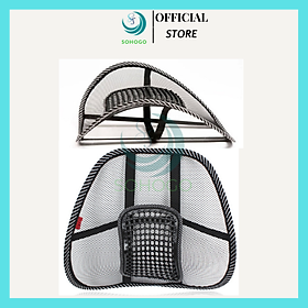 [VIDEO]- Tấm lưới tựa lưng cho văn phòng, học sinh 40x40cm- Đệm ghế lưng cho tài xế, lái xe hỗ trợ cột sống, giảm nhức mỏi 