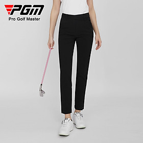 Quần dài golf nữ chính hãng PGM KUZ145 - Có 3 màu: đen, trắng, be - Trẻ trung, hiện đại và thanh lịch