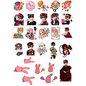 Ảnh sticker Jibaku Shounen Hanako-kun  - combo 30 cái 