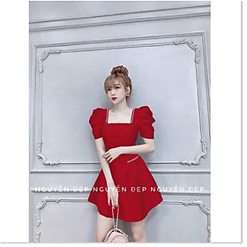 Đầm trượt phối viền xích nữ dự tiệc siêu sang trọng cho quý chị em KHANH AN FASHION