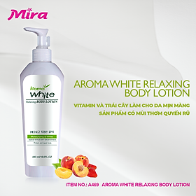 Sữa Dưỡng Trắng Aroma - Aroma White Relaxing Body Lotion 480ml A469