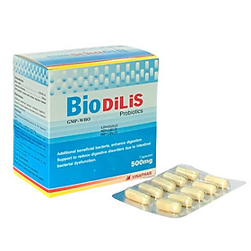 Men Tiêu Hoá Dạng Viên BIODILIS Vinaphar - Hộp 100 viên- Bổ sung lợi khuẩn