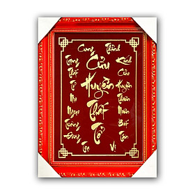 Mua Cửu Huyền Thất tổ chữ Việt - khắc Nhũ Kim Sa (sản phẩm thủ công)